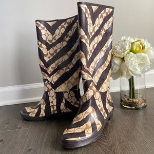 Coach Rain Boots sz6